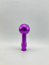 Purple metallic spherical gear shift knob with cylindrical stem for car manual transmission by Kobe Billet Gear Knob