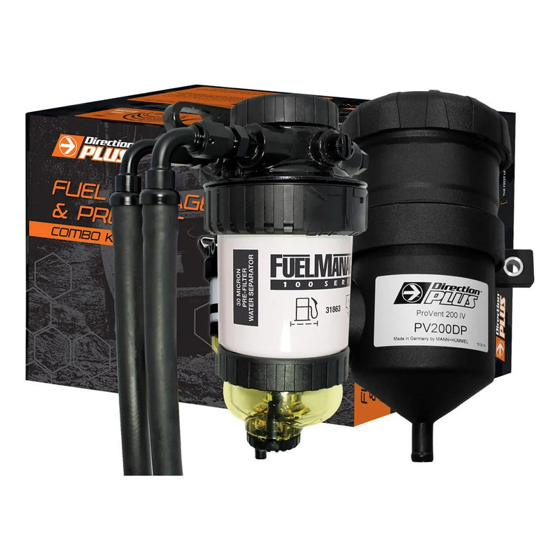 Direction Plus Fuel Manager Pre-Filter + Catch Can Kit (Landcruiser 70 12-17)
