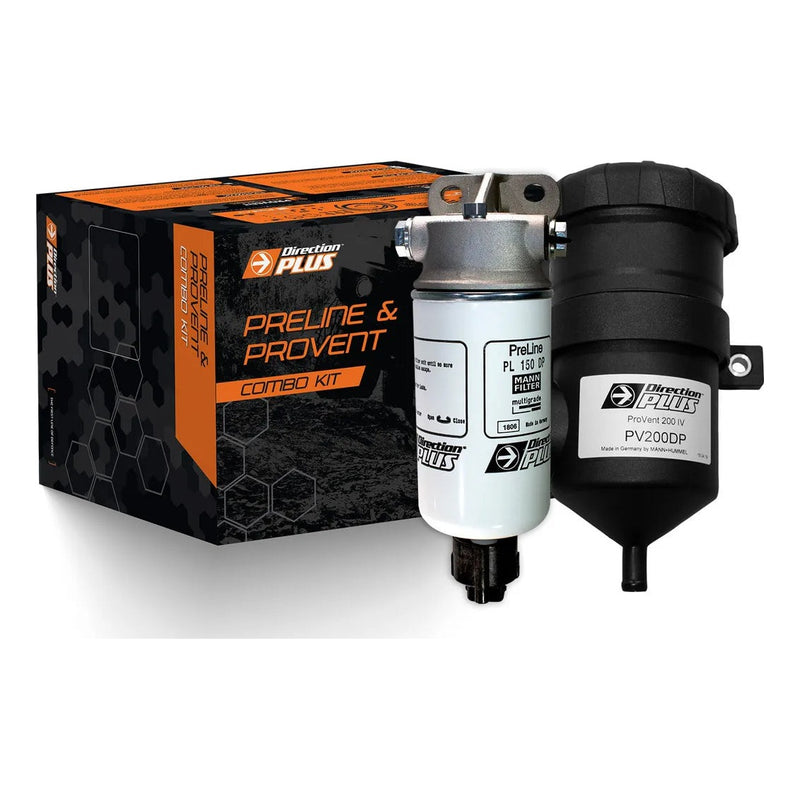 Direction Plus Preline-Plus Pre Filter + Provent Catch Can Kit (Patrol 06-18)