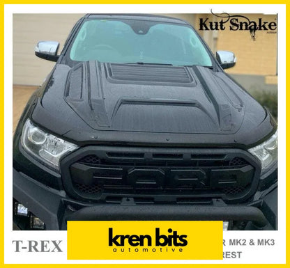 Kut Snake T-Rex Bonnet Scoop To Fit Ford Ranger Px Models