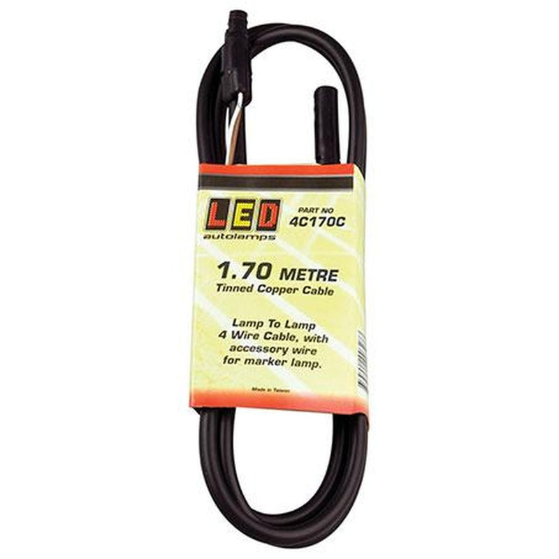 LED Autolamps Lamp To Lamp Cable 4 Core 1.7m (Suits LED