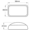 LED Autolamps Rear Marker Light Red LED 9/33V 58RM