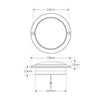 LED Autolamps Indicator Lamp Clack Chrome Clear Round