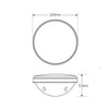 LED Autolamps Indicator Lamp Round 109 x 53mm 10-30V