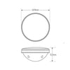 LED Autolamps Stop/Tail 27-LED Lamp 10/30V 109mm Round