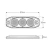 LED Autolamps Stop/Tail LED Lamp 12/24V Horizontal 11RM-2
