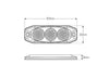 LED Autolamps Blue Emergency Lamp SAE J595 Class 1 89mm