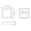 LED Autolamps Stop/Tail 64-LED Lamp 12/24V w/30cm Wire