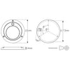 LED Autolamps Large Interior/Exterior Lamp with Aluminium