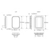 LED Autolamps Indicator Lamp with Reflector 160 x 113mm