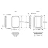 LED Autolamps Indicator Lamp with Reflector 9-32V 134AMG