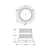 LED Autolamps Beacon Light LED Amber IP67 12/32V Fixed
