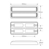 LED Autolamps Stop/Tail/Indicator Light 72 LED 12-24V