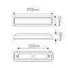 LED Autolamps Stop/Tail/Indicator Light 16 LED 12-24V
