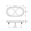 LED Autolamps Stop/Tail/Indicator LED Lamp 12V w/LP