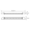 LED Autolamps Awning Lamp Silver 12V 20cm Cable 23260B