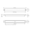 LED Autolamps Stop/Tail/Indicator Strip Light LED Rubber