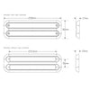 LED Autolamps Stop/Tail/Indicator Strip Light LED 12V