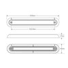LED Autolamps Stop/Tail/Indicator Light LED 12V Black