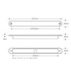LED Autolamps Stop/Tail Strip LED Lamp Clear Lens 235CR12