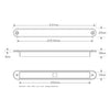 LED Autolamps Reverse 12-LED Light 237x25x18mm 24V