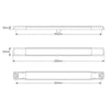 LED Autolamps Slimline/Low Profile Front Indicator Strip