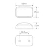 LED Autolamps Side Direction LED Lamp 12/24V Chrome