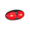 LED Autolamps Rear Marker with Black Bezel Red 70x36x20mm