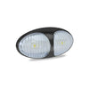 LED Autolamps Front Marker with Black Bezel Clear