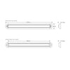 LED Autolamps Stop/Tail Strip LED Lamp 12V Chrome Bracket