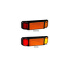 LED Autolamps Side Marker with Reflector Red/Amber
