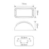 LED Autolamps Side Direction Indicator LED Lamp 12/24V