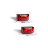 LED Autolamps Rear Marker Red 50x25x21mm 12-24V Twin Pack