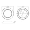 LED Autolamps Indicator Lamp Round with Chrome Bezel