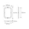 LED Autolamps Steel Flange Black Plated (Suits