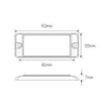 LED Autolamps Reflector White w/Mounting Bracket (Pack of