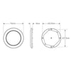 LED Autolamps Interior Lamp with Chrome Bezel Cool White