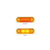LED AutoLamps Low Profile Side Marker Amber 73x22x3mm