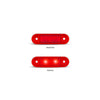 LED AutoLamps Low Profile Rear Marker Red 73x22x3mm