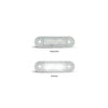 LED AutoLamps Low Profile Front Marker White 73x22x3mm