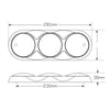 LED Autolamps Stop/Tail/Indicator/Reverse LED Light 12V