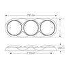 LED Autolamps Stop/Tail/Indicator LED Light 12V Chrome