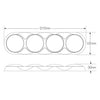 LED Autolamps Stop/Tail/Indicator/Reverse LED Light 12V