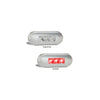 LED AutoLamps Rear Marker with Stainless Steel Bezel Red