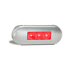 LED AutoLamps Rear Marker with Stainless Steel Bezel Red