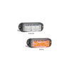LED Autolamps Amber Emergency Lamp with Strobe 112mm 90AM