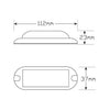 LED Autolamps White Marine Lamp 112mm 91WM