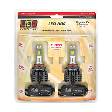 LED Autolamps HB4 Single Beam Headlight Kit 9-32V Twin
