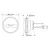 LED Autolamps 5 3/4" Headlight High/Low/Front 3 Pin Plug
