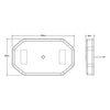 LED Autolamps Emergency Light Bar Amber LED with Clear